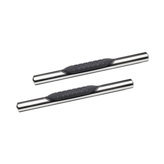 Iconic Accessories 118-0453 4  Oval Side-Step Nerf Bars (180° Straight, Polished)
