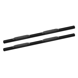 Iconic Accessories 118-5772 4  Oval Side-Step Nerf Bars (180° Straight, Black Powder Coated)
