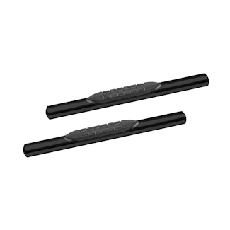 Iconic Accessories 118-5804 4  Oval Side-Step Nerf Bars (180° Straight, Black Powder Coated)