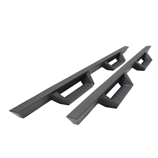 Iconic Accessories 120-3931 Fully-Welded 4  Drop-Step System (Textured Black Powder Coated)