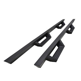 Iconic Accessories 120-5231 Fully-Welded 4  Drop-Step System (Textured Black Powder Coated)