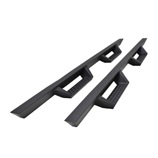 Iconic Accessories 120-7721 Fully-Welded 4  Drop-Step System (Textured Black Powder Coated)