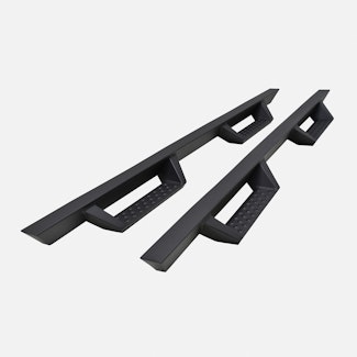 Iconic Accessories 120-9041 Fully-Welded 4  Drop-Step System (Textured Black Powder Coated)