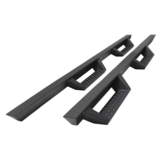 Iconic Accessories 120-9231 Fully-Welded 4  Drop-Step System (Textured Black Powder Coated)