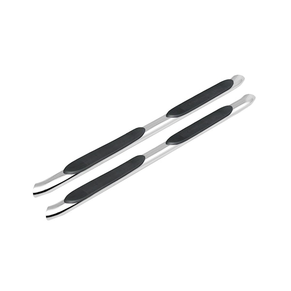 Iconic Accessories 124-0153 4  Oval Side-Step Nerf Bars (30° Bend, Polished)