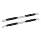 Iconic Accessories 125-0004 5  Oval Side-Step Nerf Bars (30° Bend, Polished)