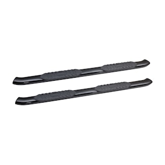Iconic Accessories 125-5132 5  Oval Side-Step Nerf Bars (30° Bend, Black Powder Coated)