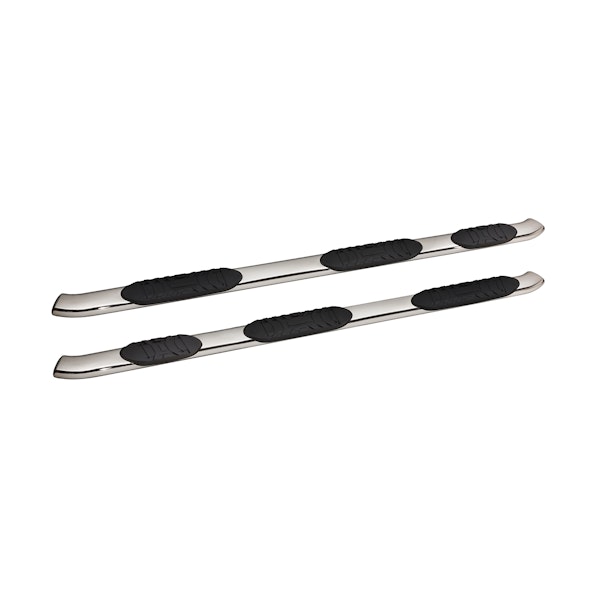 Iconic Accessories 126-7536 5  Oval Wheel-to-Wheel Side-Step Nerf Bars (30° Bend, Polished)