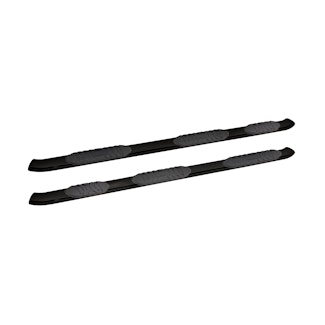 Iconic Accessories 128-1346 5  Oval Wheel-to-Wheel Side-Step Nerf Bars (30° Bend, Black Powder Coated)