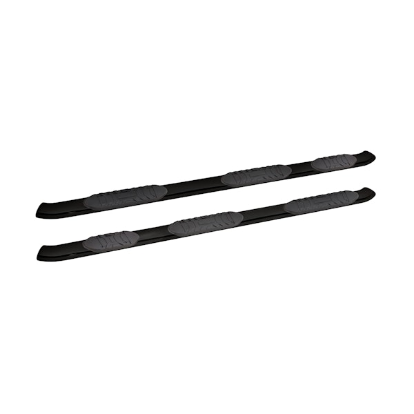 Iconic Accessories 128-1346 5  Oval Wheel-to-Wheel Side-Step Nerf Bars (30° Bend, Black Powder Coated)