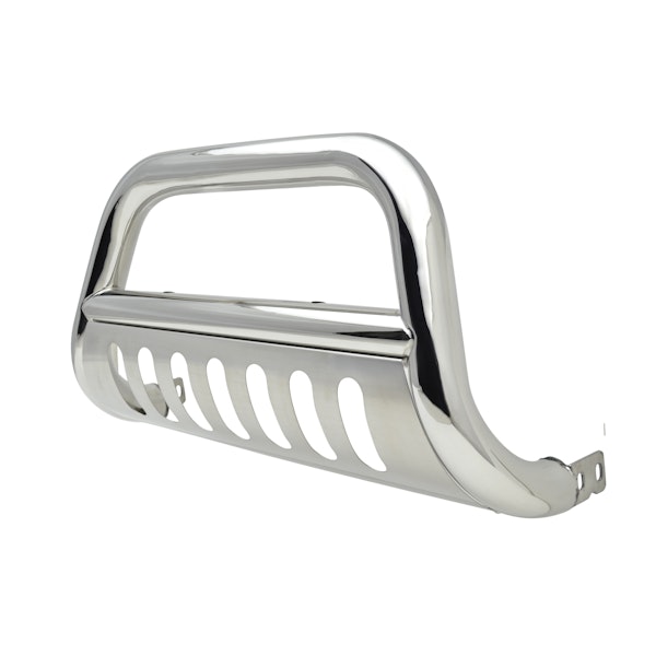 Iconic Accessories 131-0363 Polished Steel Bull Bar with Brushed Skid Plate