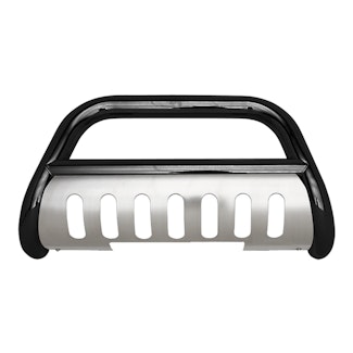 Iconic Accessories 131-0883 Polished Steel Bull Bar with Brushed Skid Plate