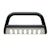 Iconic Accessories 131-5042 Black Powder Coated Steel Bull Bar with Brushed Skid Plate