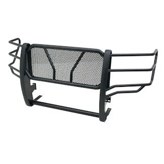 Iconic Accessories 137-5732 Black Powder-Coated Steel HD Grille Guard with Mesh Grille (Full Front-End)