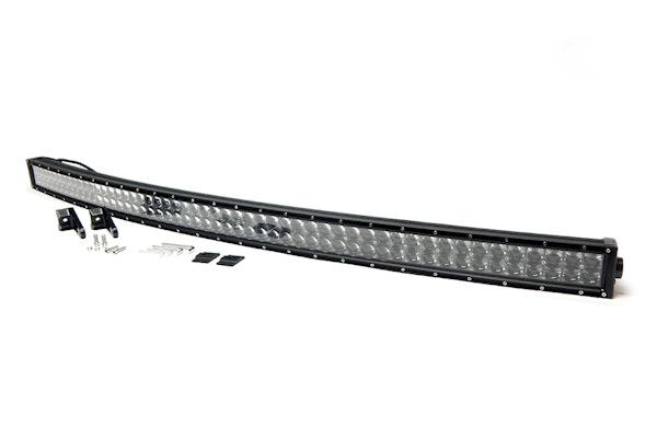 Iconic Accessories 514-1543 54 Dual-Row Curved LED Light Bar (8° Spot/90° Flood, 28,080 lm, Chrome Face)