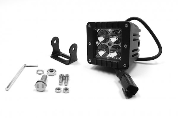 Iconic Accessories 511-1023 3 LED Cube Light Flood Beam, 1,440 lm, Chrome Face