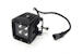 Iconic Accessories 511-1033 3 LED Cube Light Flood Beam 1,440 LM, Black Face
