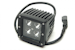 Iconic Accessories 511-1033 3 LED Cube Light Flood Beam 1,440 LM, Black Face