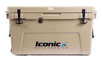 Iconic Accessories 810-1070 70QT Cooler Box with Aluminum T-Track, Outer size:31.5x19x18.1