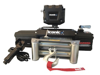 Iconic Accessories 405-9500 9500LB Winch, Steel Rope , Series wound 5.5hp/4.1kw,12V DC, 3  stage planetary