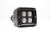 Iconic Accessories 511-1033 3 LED Cube Light Flood Beam 1,440 LM, Black Face