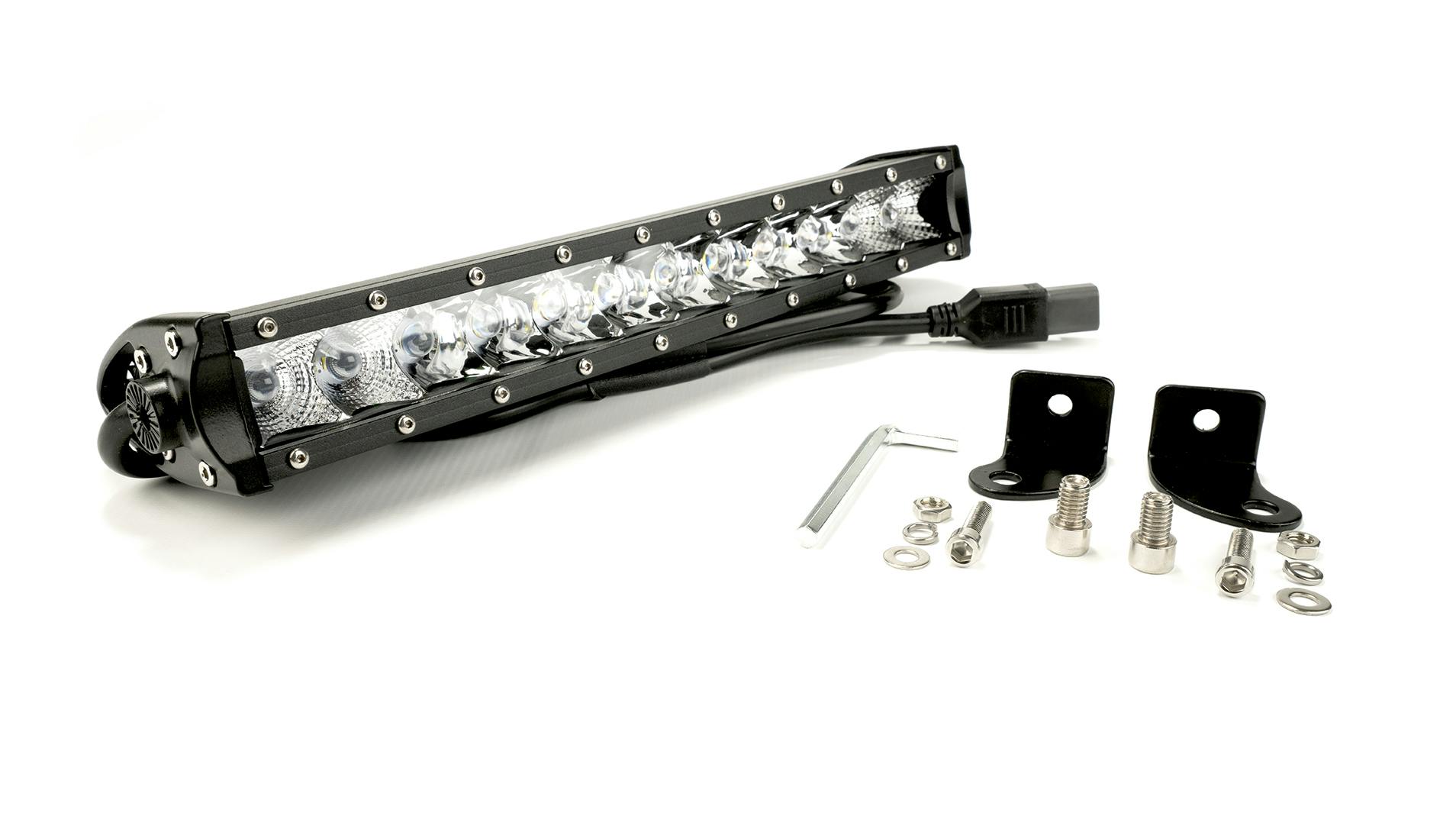 Iconic Accessories 515 1012 12 Single Row LED Light Bar 50W Cree