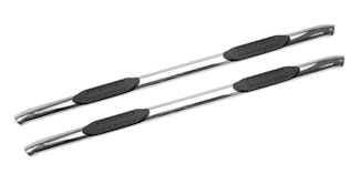 Iconic Accessories 124-0493 4  Oval Side-Step Nerf Bars (30° Bend, Polished)