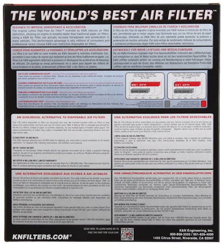 K&N High Performance Air Filter 33-2141-1