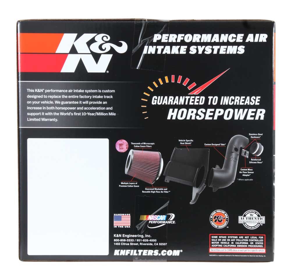K&N77-2569KP Polished Performance Intake Kit 