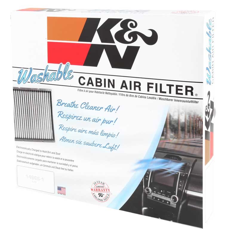 Pontiac Cadillac K&N VF3001 Washable & Reusable Cabin Air Filter Cleans and Freshens Incoming Air for your Buick Oldsmobile 