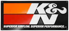 K&N 89-11837-2 Sign K&N Embossed Metal; 9"H x 20"W