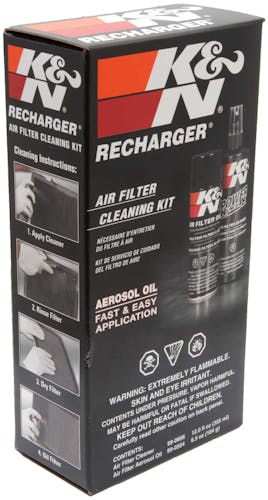 K&N Air Filter Recharger, Cleaner + Aerosol Spray Oil Service Kit (99-5000)