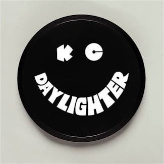 KC Hilites 5200 6" Hard Plastic Cover - Round - Single - Black / White KC Daylighter Logo
