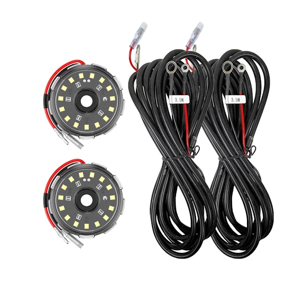 KC Hilites 6333 Two-Light Add-On Cyclone V2 Kit - Clear - 3.5 Meters Long