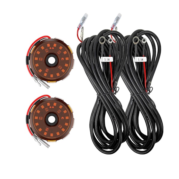 KC Hilites 6334 Two-Light Add-On Cyclone V2 Kit - Amber - 3.5 Meters Long
