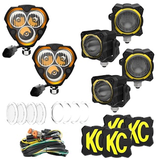 KC Hilites 97170 Hybrid Front Bumper LED Light Kit - Off-Road System