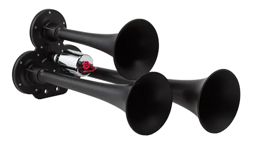 Kleinn Air Horns 500 Chrome Triple Train Horn - 3 Trumpet 151.7dB System For Trucks & Vehicles