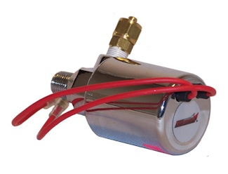 Kleinn Automotive Air Horns 307 12-volt air horn solenoid for air horns. 1/4in. OD tube in; 1/4in. M NPT out.