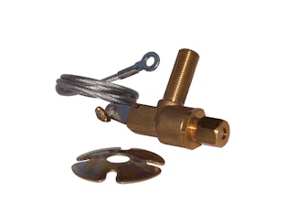 Kleinn Automotive Air Horns 311 All brass hand pull lanyard valve for roof-mount horns. 1/4in. OD tube in.