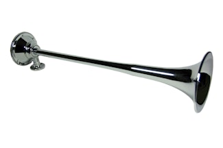Kleinn Automotive Air Horns 411 25in. copper roof mount horn with chrome finish for use with manual valve