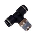 Kleinn Automotive Air Horns 51414BT 1/4in. M NPT branch push-to-connect T for 1/4in. O.D. tube