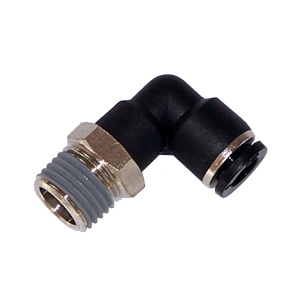 Kleinn Automotive Air Horns 51414PL 1/4in. M NPT elbow push-to-connect fitting for 1/4in. O.D. tube