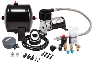 Kleinn Automotive Air Horns 6260 120 PSI sealed air system with 0.5 gallon air tank