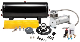 Kleinn Automotive Air Horns 6350 150 PSI 100% duty sealed air compressor with 3 gallon tank/tire inflation kit