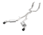Kooks Custom Headers 2260F421 1-7/8" Headers & Catted Exhaust Kit w/Black Dual Tips. 2016-2022 Camaro SS.