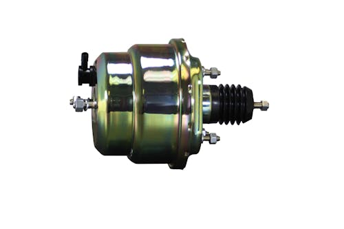 Leed Brakes 7 Inch Dual Power Booster, 1-1/8 Inch Bore Flat Top Master Disc/drum (Chrome) 2L6B2 | Camaro Depot