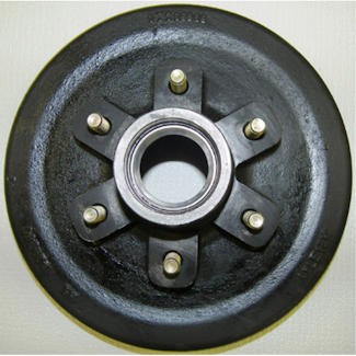 Lippert Components 122094 12 Brake Hub 6-5.5; 1/2 stud; 6000# (Raw)