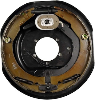 Lippert Components 122259 12'' x 2'' LH Electric Brake Assembly, 5-Bolt: 4000-7000# axle (Raw)