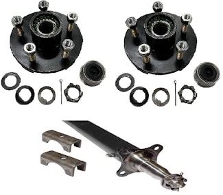 Lippert Components ST35ID-95-81-US-IHA-550-EZL 3.5K Straight Idler Axle Kit Lippert