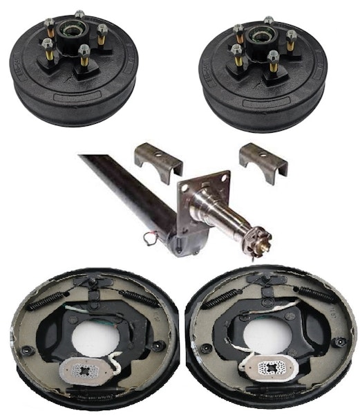 Lippert Components DR35BR-79-67-US-BDA-545-EZL 3.5K 4in Drop Electric Brake Axle